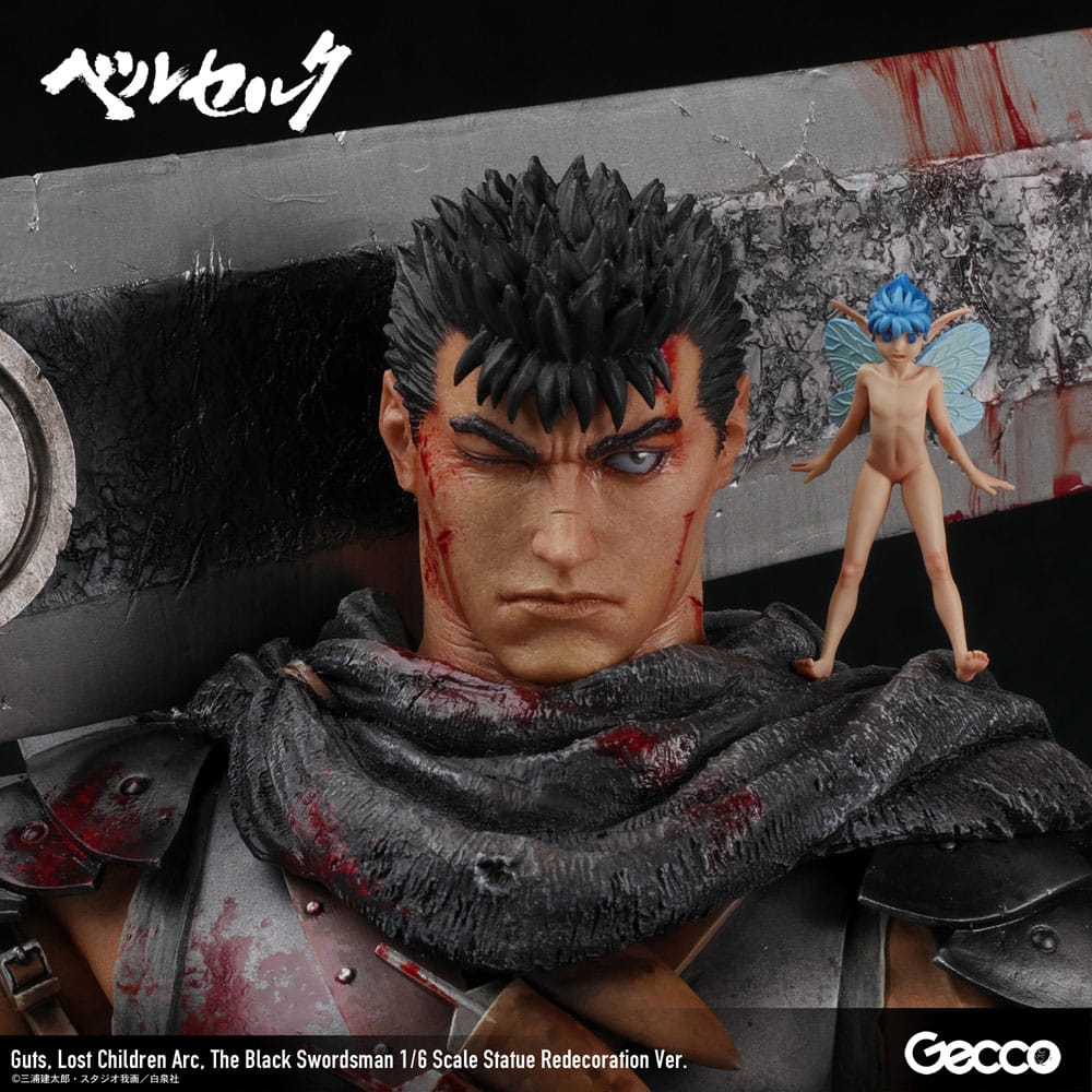 Berserk Statue 1/6 Guts Lost Children Arc The Black Swordsman Redecoration Ver. 38 cm Scalefiguren Yokina