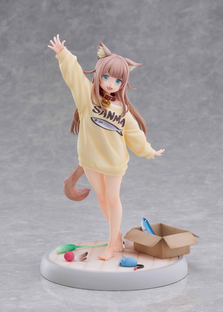 My Cat Is a Kawaii Girl Statue 1/6 Kinako Play With Ver. AmiAmi Limited Edition 21 cm Scalefiguren Yokina