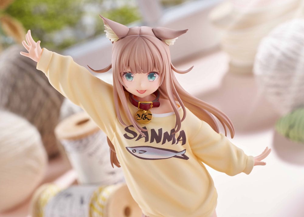 My Cat Is a Kawaii Girl Statue 1/6 Kinako Play With Ver. AmiAmi Limited Edition 21 cm Scalefiguren Yokina