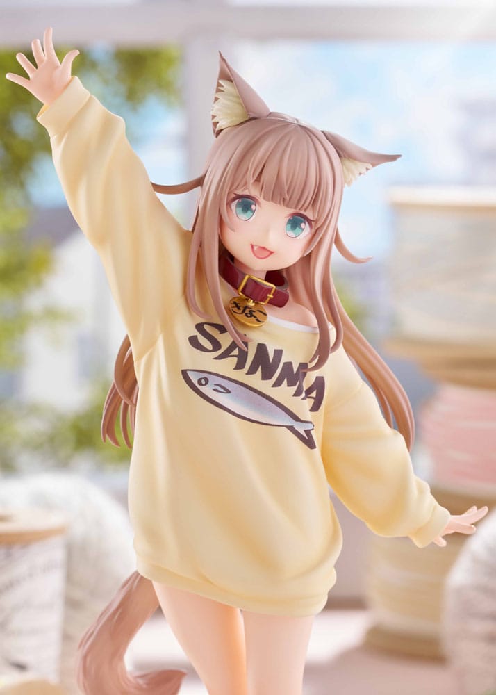 My Cat Is a Kawaii Girl Statue 1/6 Kinako Play With Ver. AmiAmi Limited Edition 21 cm Scalefiguren Yokina