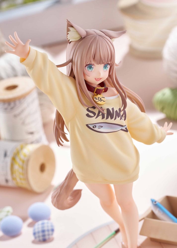 My Cat Is a Kawaii Girl Statue 1/6 Kinako Play With Ver. AmiAmi Limited Edition 21 cm Scalefiguren Yokina