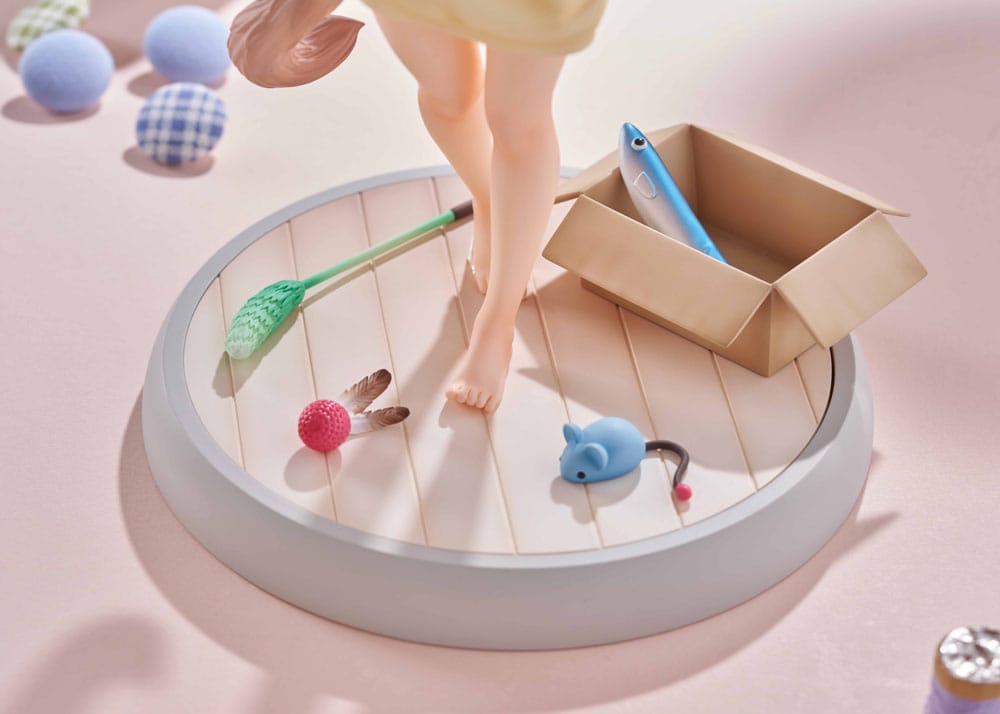 My Cat Is a Kawaii Girl Statue 1/6 Kinako Play With Ver. AmiAmi Limited Edition 21 cm Scalefiguren Yokina