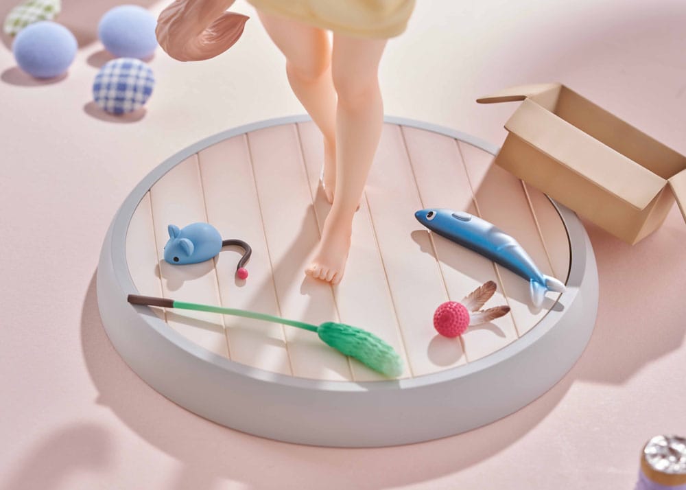 My Cat Is a Kawaii Girl Statue 1/6 Kinako Play With Ver. AmiAmi Limited Edition 21 cm Scalefiguren Yokina