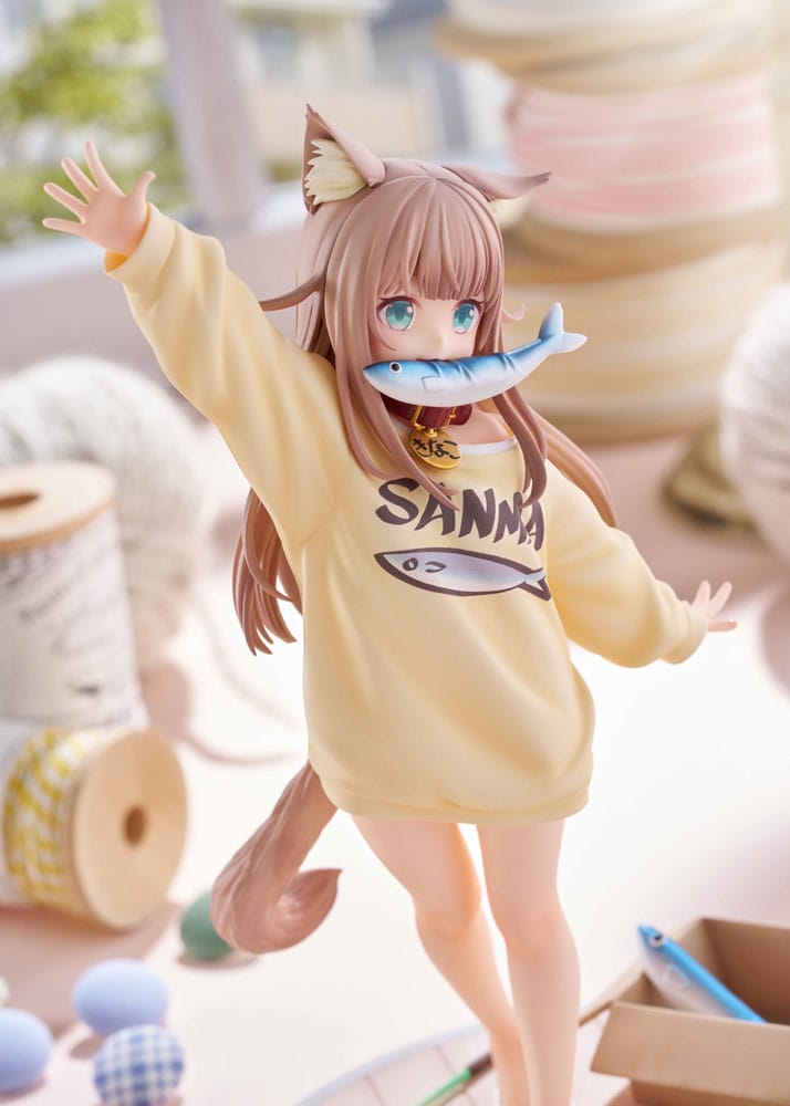 My Cat Is a Kawaii Girl Statue 1/6 Kinako Play With Ver. AmiAmi Limited Edition 21 cm Scalefiguren Yokina