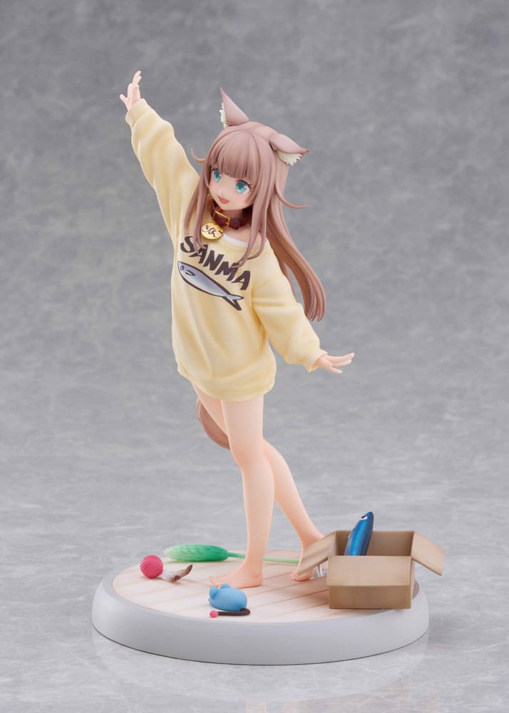 My Cat Is a Kawaii Girl Statue 1/6 Kinako Play With Ver. AmiAmi Limited Edition 21 cm Scalefiguren Yokina