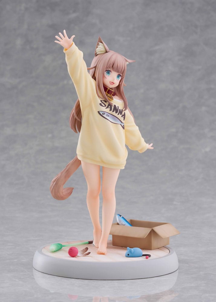 My Cat Is a Kawaii Girl Statue 1/6 Kinako Play With Ver. AmiAmi Limited Edition 21 cm Scalefiguren Yokina