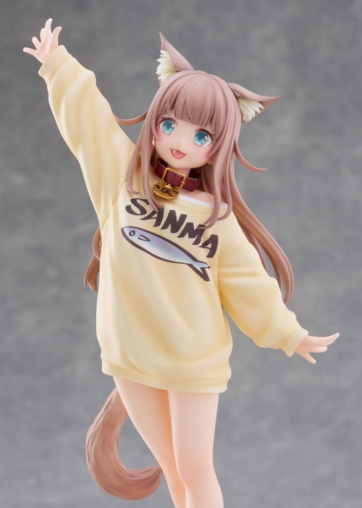 My Cat Is a Kawaii Girl Statue 1/6 Kinako Play With Ver. AmiAmi Limited Edition 21 cm Scalefiguren Yokina