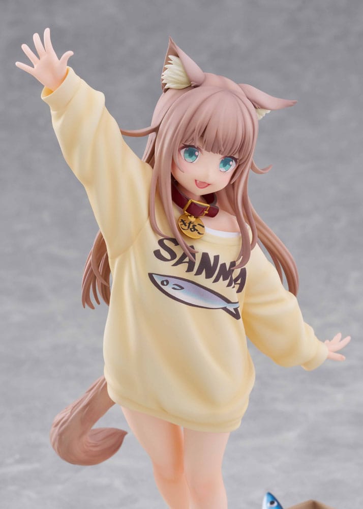 My Cat Is a Kawaii Girl Statue 1/6 Kinako Play With Ver. AmiAmi Limited Edition 21 cm Scalefiguren Yokina