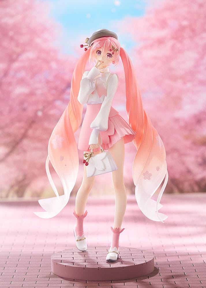 Character Vocal Series 01: Hatsune Miku Pop Up Parade PVC Statue Sakura Miku: Hanami Outfit Ver. 23 cm Prizefiguren Yokina