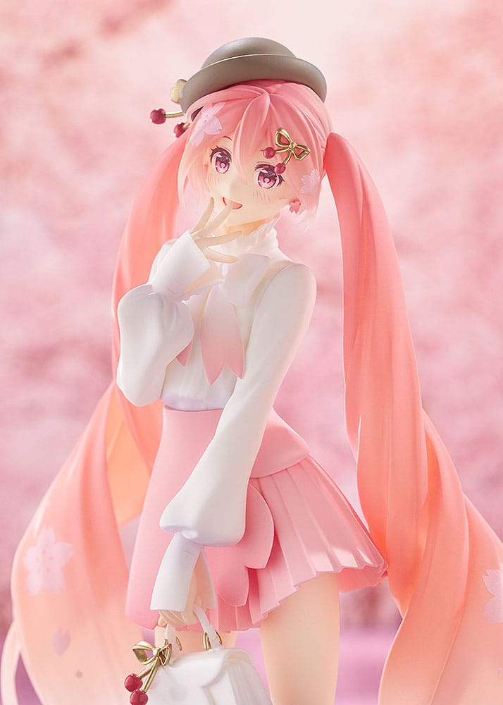 Character Vocal Series 01: Hatsune Miku Pop Up Parade PVC Statue Sakura Miku: Hanami Outfit Ver. 23 cm Prizefiguren Yokina