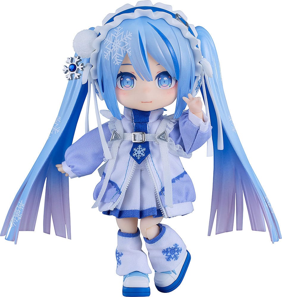 Character Vocal Series 01: Hatsune Miku Nendoroid Doll Actionfigur Snow Miku: Yukiiro Pop Ver. 14 cm Nendoroids Yokina