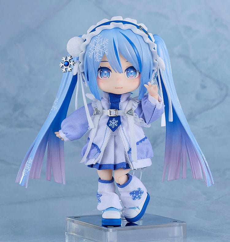 Character Vocal Series 01: Hatsune Miku Nendoroid Doll Actionfigur Snow Miku: Yukiiro Pop Ver. 14 cm Nendoroids Yokina