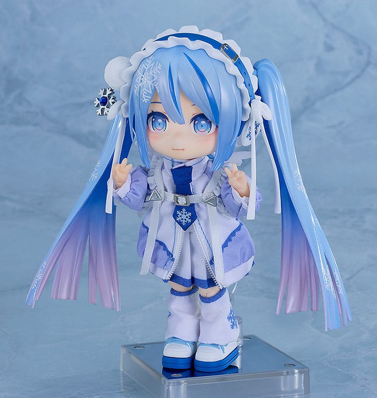 Character Vocal Series 01: Hatsune Miku Nendoroid Doll Actionfigur Snow Miku: Yukiiro Pop Ver. 14 cm Nendoroids Yokina