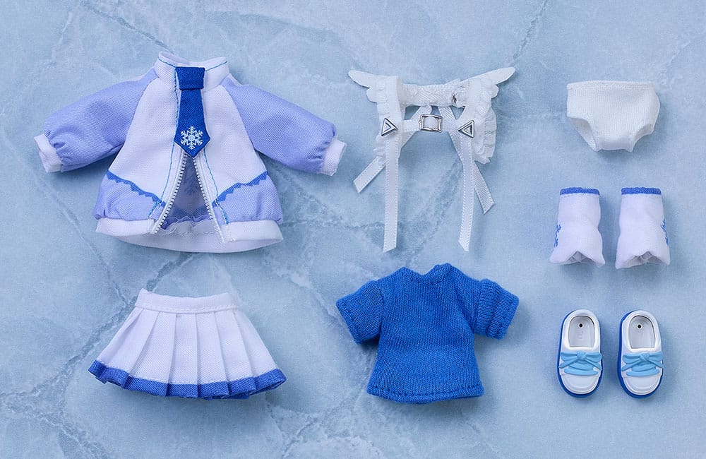 Character Vocal Series 01: Hatsune Miku Nendoroid Zubehör-Set für Nendoroid Doll Actionfiguren Outfit Set: Snow Miku Yukiiro Pop Ver. Figurenzubehör Yokina