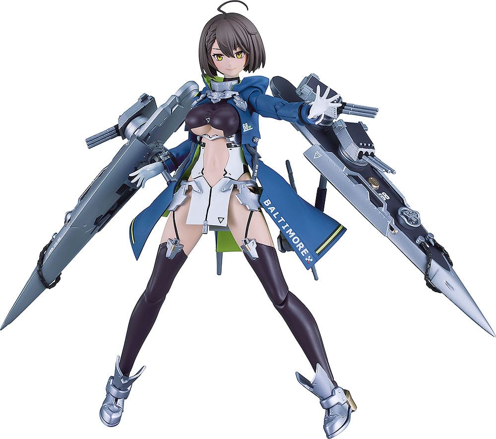 Azur Lane Modellbausatz PLAMATEA Baltimore 16 cm Figmas Yokina