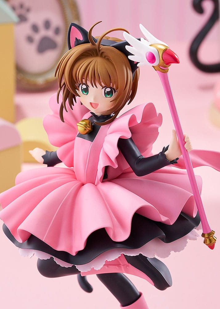 Cardcaptor Sakura Pop Up Parade PVC Statue Sakura Kinomoto: Black Cat Costume Ver. L Size 22 cm Prizefiguren Yokina