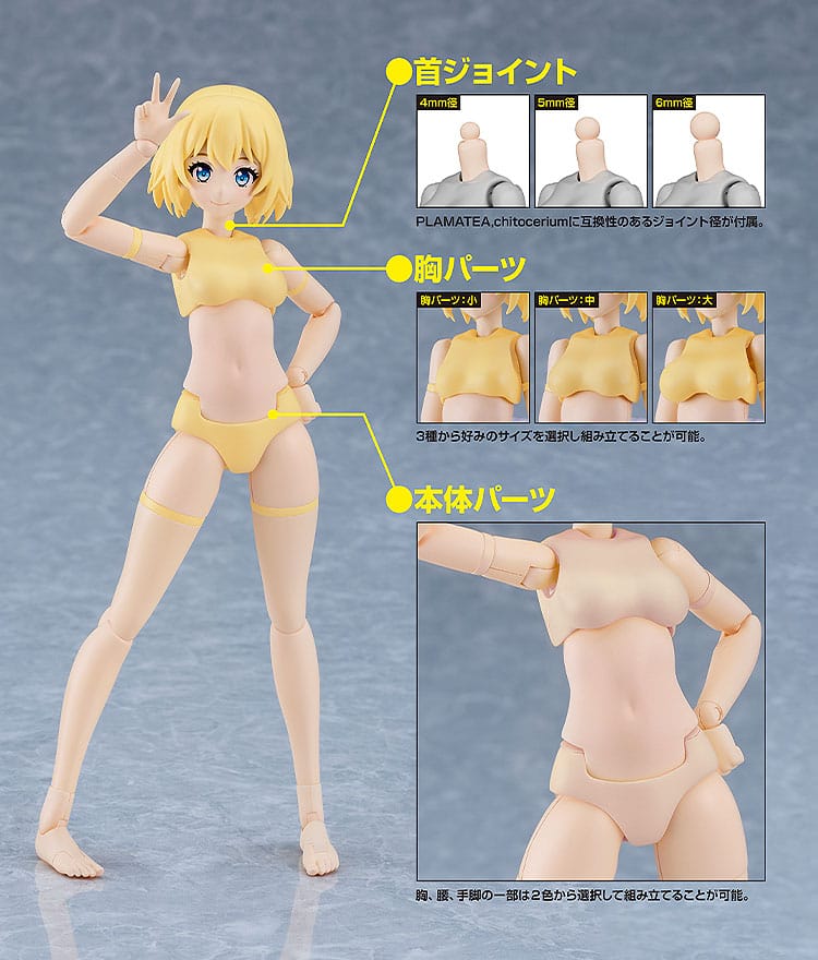 Original Character Modellbausatz PLAMATEA Muse Body: Ichika B Type 15 cm Figmas Yokina