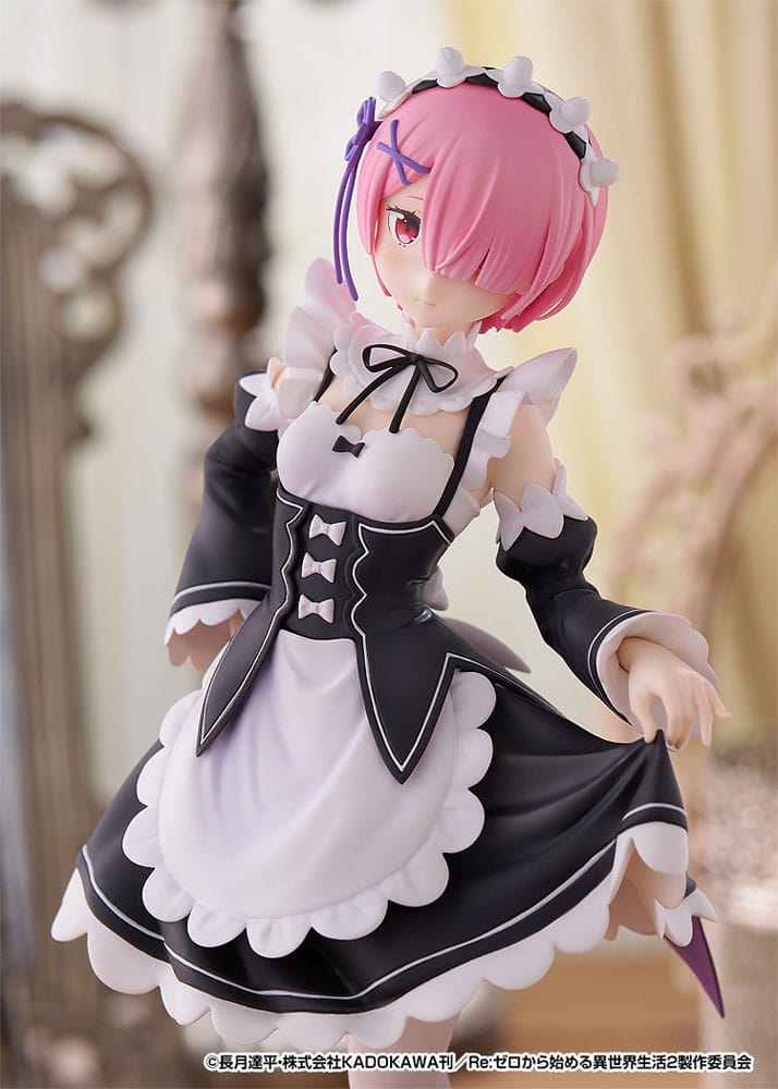 Re:Zero Starting Life in Another World Pop Up Parade PVC Statue Ram L Size 22 cm Prizefiguren Yokina