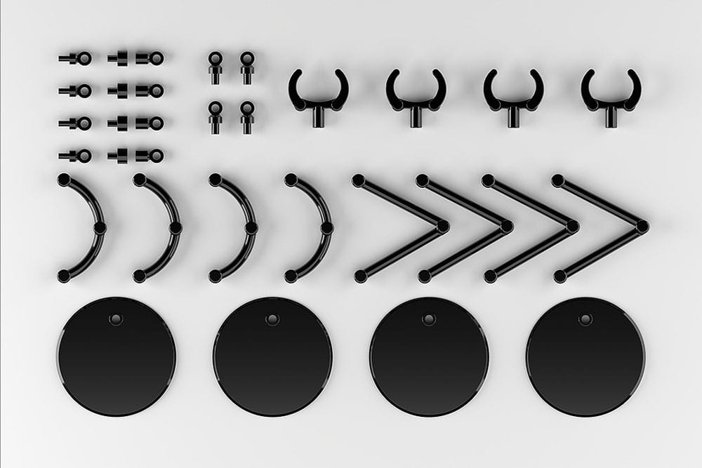 The Simple Stand Mini Nendoroid More Figurenständer mini Black 4er-Pack Figurenständer Yokina