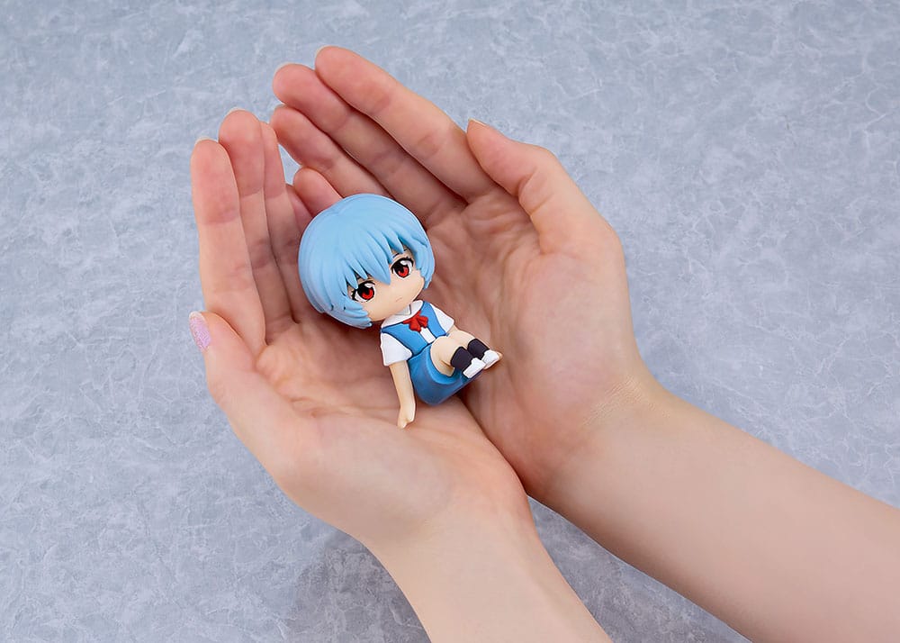 Rebuild of Evangelion Rubber Mascot Nendroid Plus Minifigur Rei Ayanami 8 cm Minifiguren Yokina