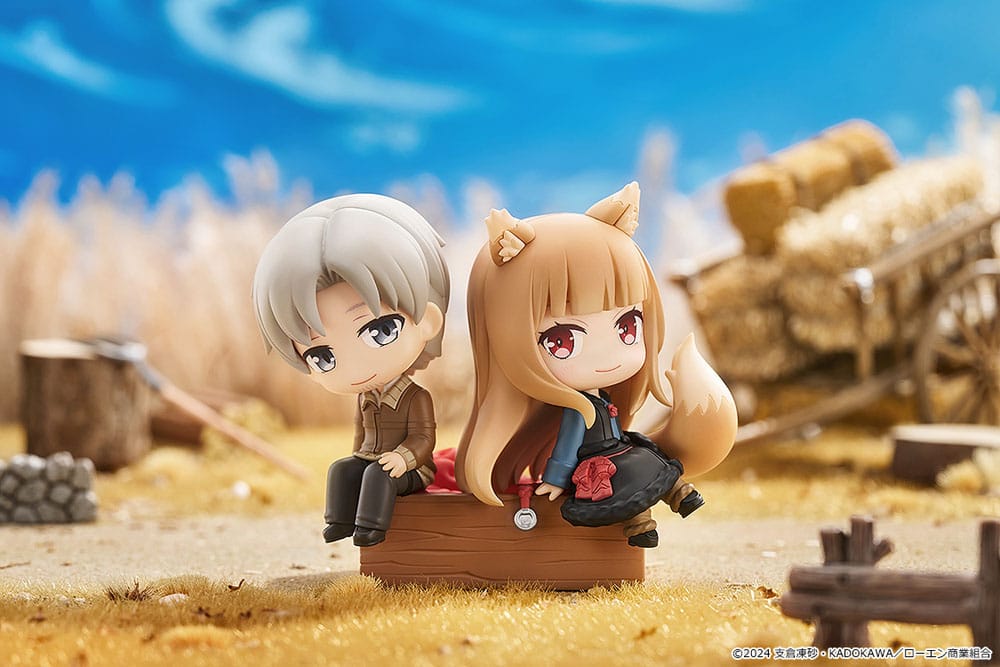 Spice and Wolf: Merchant Meets the Wise Wolf Mini Memory Minifigur Lawrence & Holo 8 cm Minifiguren Yokina