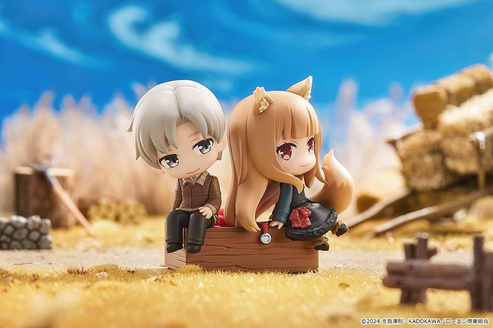 Spice and Wolf: Merchant Meets the Wise Wolf Mini Memory Minifigur Lawrence & Holo 8 cm Minifiguren Yokina