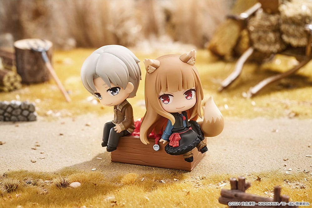 Spice and Wolf: Merchant Meets the Wise Wolf Mini Memory Minifigur Lawrence & Holo 8 cm Minifiguren Yokina