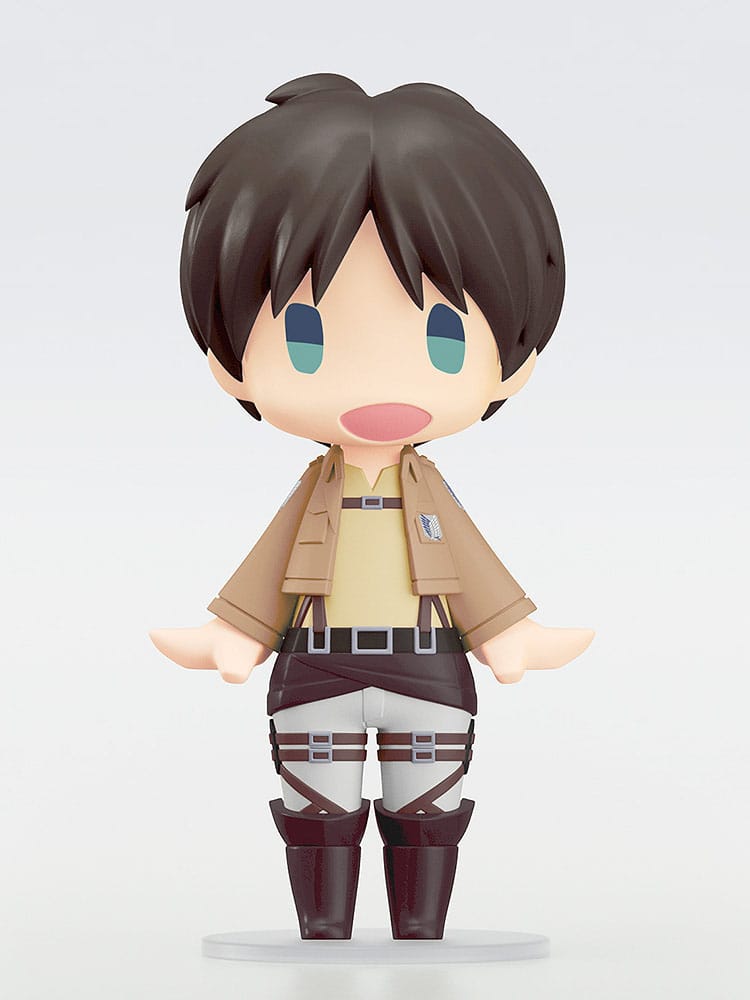 Attack on Titan HELLO! GOOD SMILE Actionfigur Eren Yeager 10 cm Prizefiguren Yokina