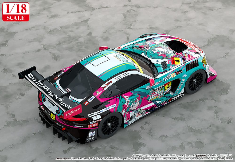 Hatsune Miku GT Project Fahrzeug 1/18 Hatsune Miku AMG 2025 Season Opening Ver. 26 cm Scalefiguren Yokina