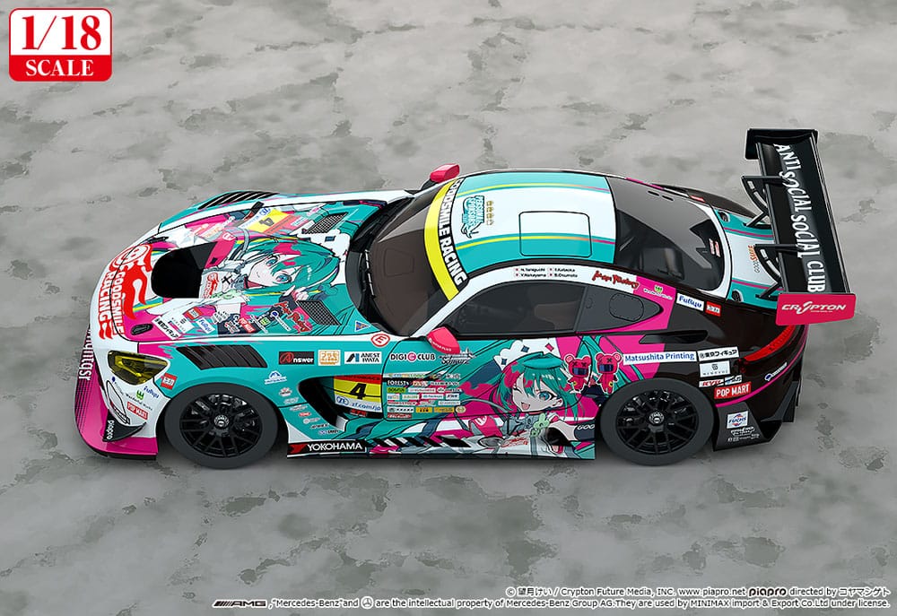 Hatsune Miku GT Project Fahrzeug 1/18 Hatsune Miku AMG 2025 Season Opening Ver. 26 cm Scalefiguren Yokina
