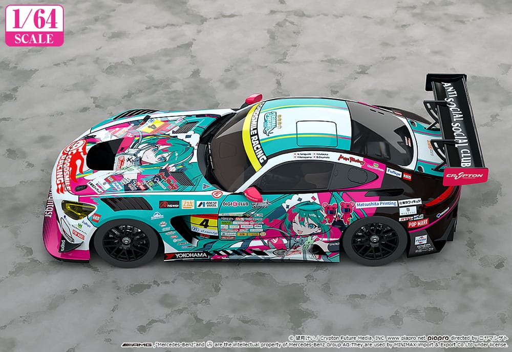 Hatsune Miku GT Project Fahrzeug 1/64 Hatsune Miku AMG 2025 Season Opening Ver. 7 cm Scalefiguren Yokina