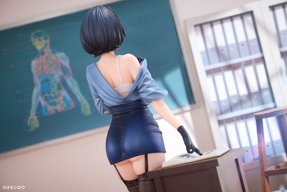 Original Character PVC Statue 1/6 Toutotsu ni Nugidasu Tennen Bijutsu Kyoushi Rumi Illustration by Keso Shirou 28 cm Scalefiguren Yokina