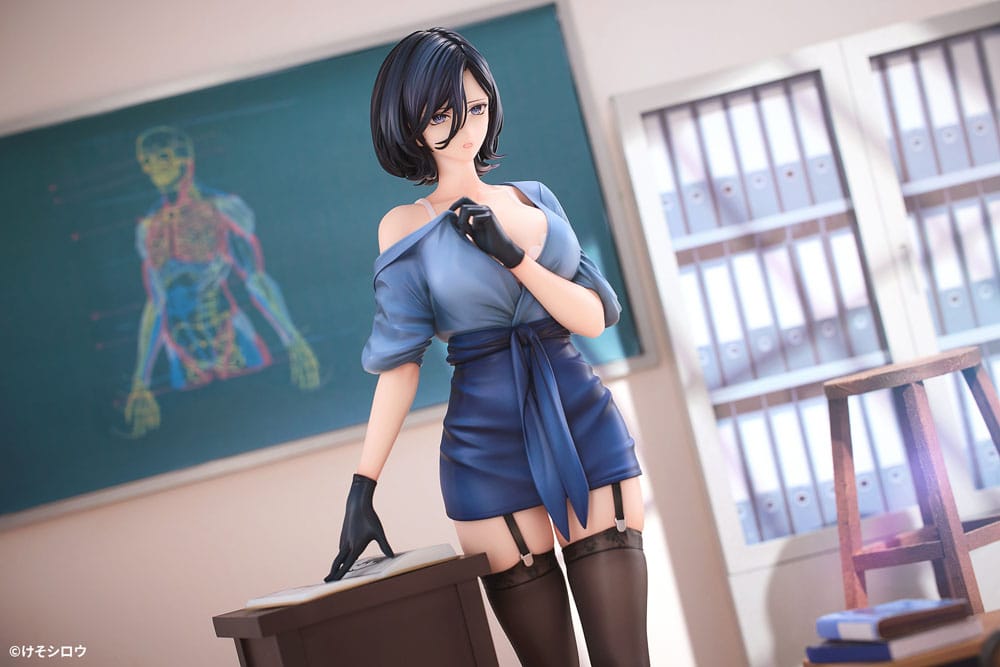 Original Character PVC Statue 1/6 Toutotsu ni Nugidasu Tennen Bijutsu Kyoushi Rumi Illustration by Keso Shirou 28 cm Scalefiguren Yokina