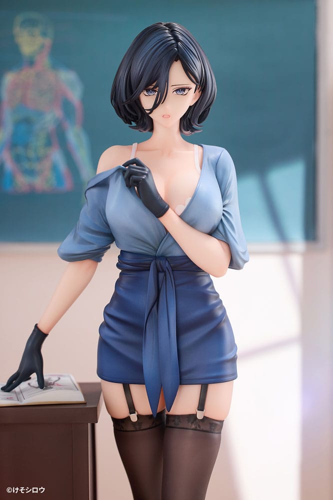Original Character PVC Statue 1/6 Toutotsu ni Nugidasu Tennen Bijutsu Kyoushi Rumi Illustration by Keso Shirou 28 cm Scalefiguren Yokina