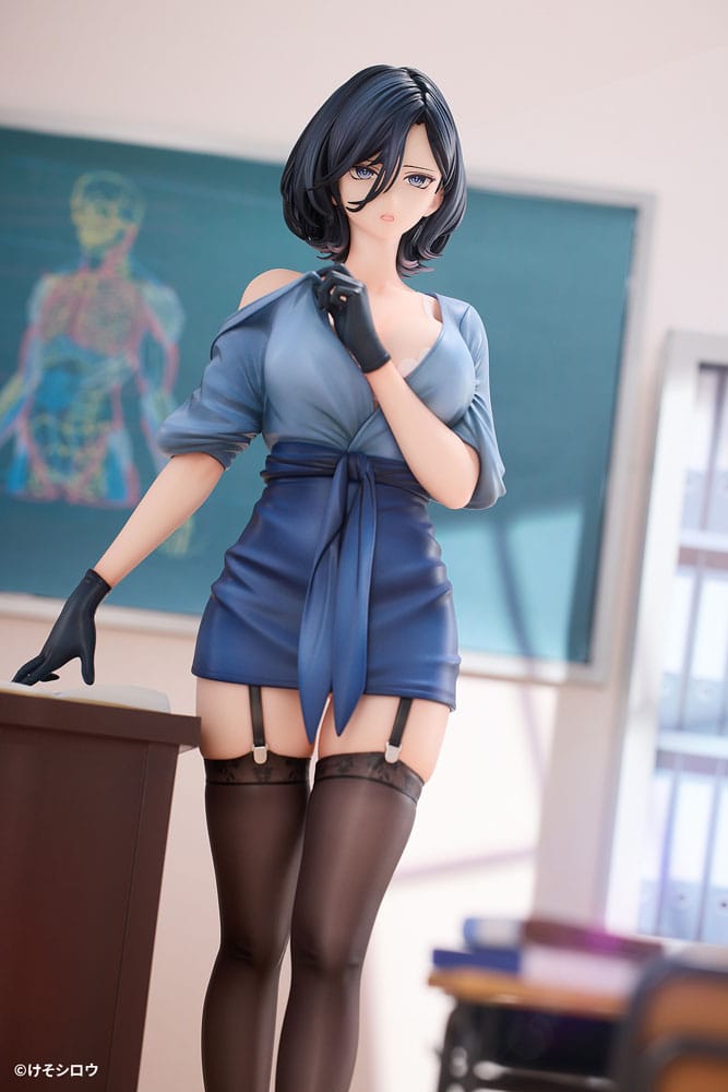 Original Character PVC Statue 1/6 Toutotsu ni Nugidasu Tennen Bijutsu Kyoushi Rumi Illustration by Keso Shirou 28 cm Scalefiguren Yokina
