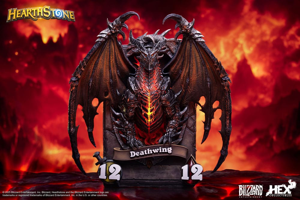 Hearthstone 3D Art Frame Statue Deathwing 34 cm Prizefiguren Yokina