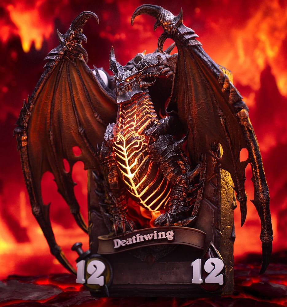 Hearthstone 3D Art Frame Statue Deathwing 34 cm Prizefiguren Yokina