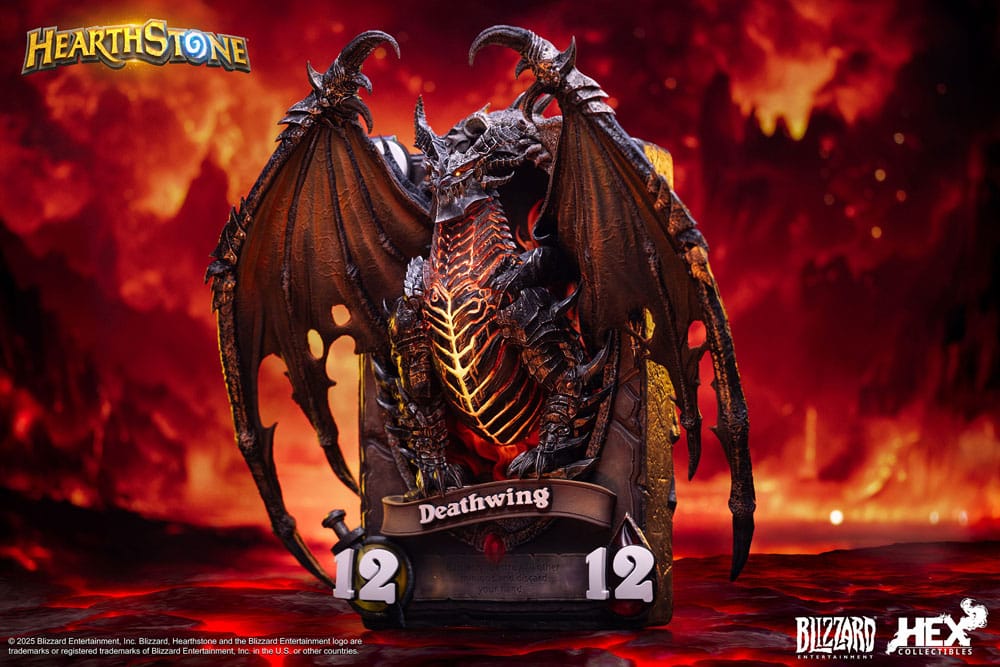 Hearthstone 3D Art Frame Statue Deathwing 34 cm Prizefiguren Yokina