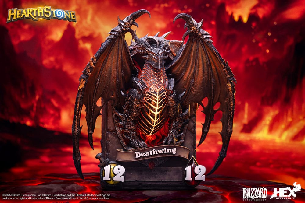 Hearthstone 3D Art Frame Statue Deathwing 34 cm Prizefiguren Yokina