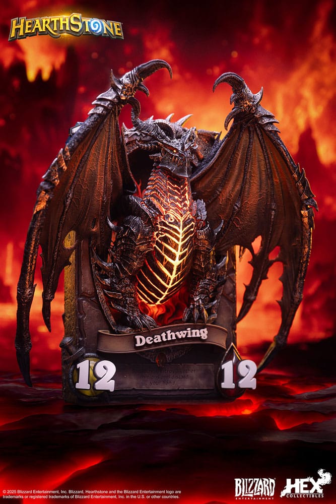 Hearthstone 3D Art Frame Statue Deathwing 34 cm Prizefiguren Yokina