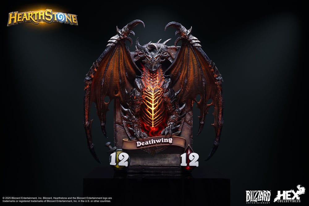 Hearthstone 3D Art Frame Statue Deathwing 34 cm Prizefiguren Yokina
