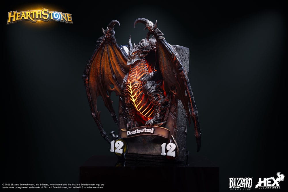 Hearthstone 3D Art Frame Statue Deathwing 34 cm Prizefiguren Yokina