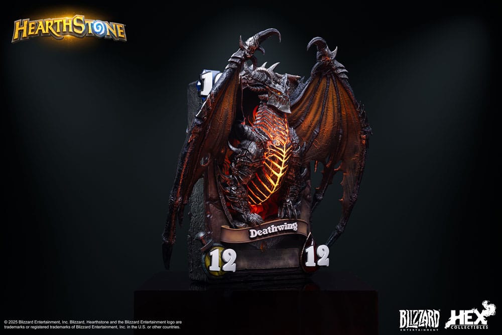 Hearthstone 3D Art Frame Statue Deathwing 34 cm Prizefiguren Yokina