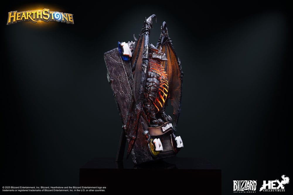 Hearthstone 3D Art Frame Statue Deathwing 34 cm Prizefiguren Yokina