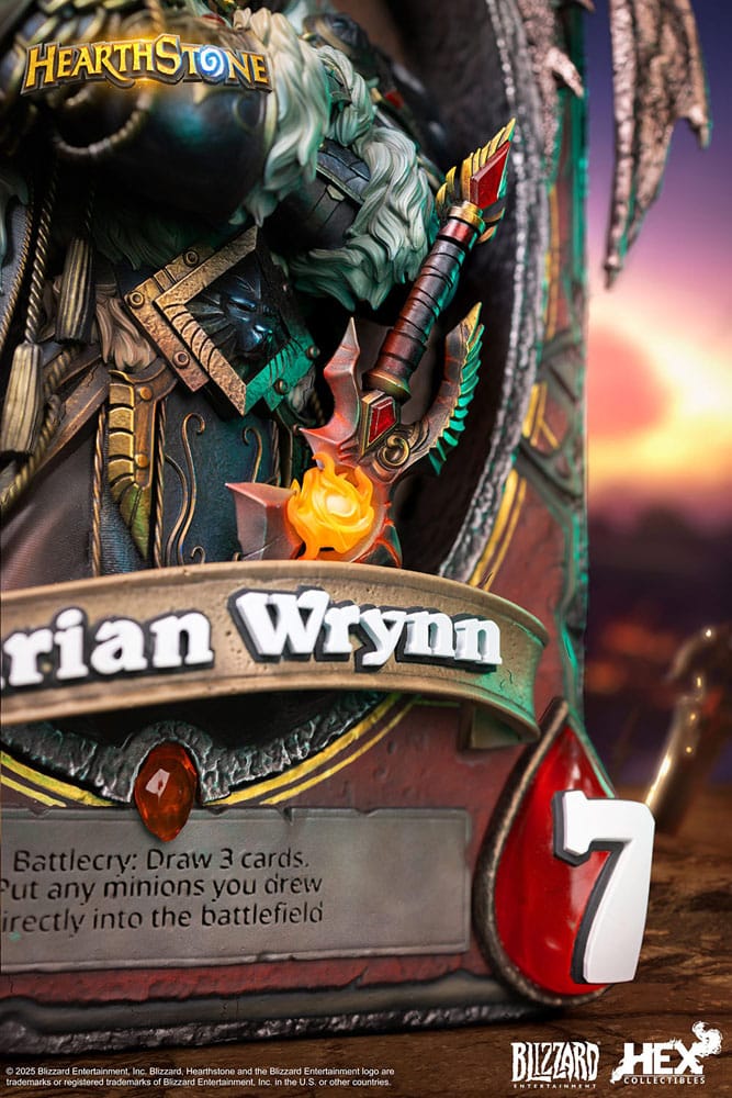 Hearthstone 3D Art Frame Statue Varian Wrynn 31 cm Prizefiguren Yokina