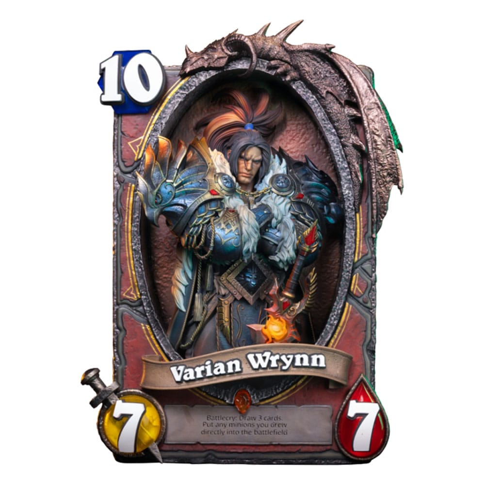 Hearthstone 3D Art Frame Statue Varian Wrynn 31 cm Prizefiguren Yokina