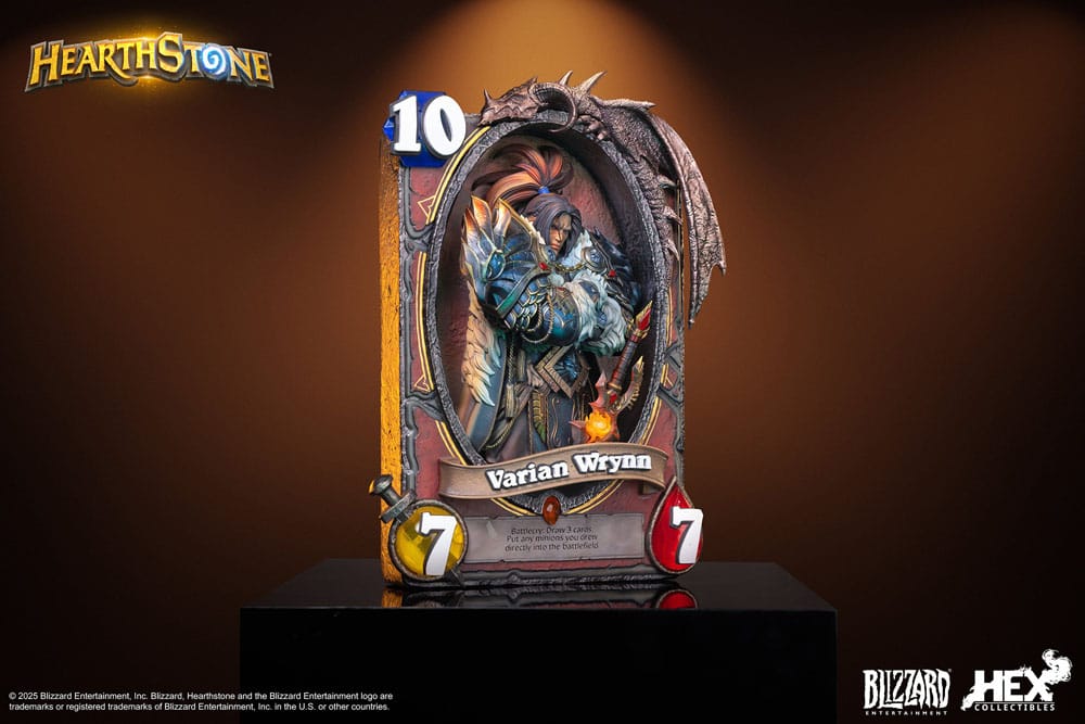 Hearthstone 3D Art Frame Statue Varian Wrynn 31 cm Prizefiguren Yokina