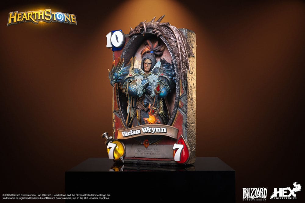 Hearthstone 3D Art Frame Statue Varian Wrynn 31 cm Prizefiguren Yokina