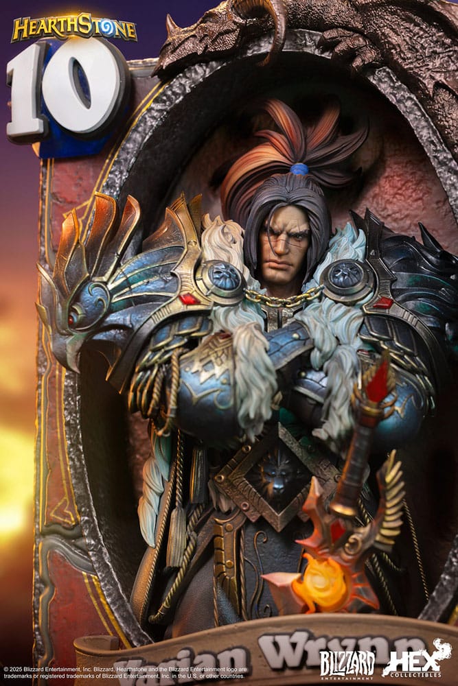 Hearthstone 3D Art Frame Statue Varian Wrynn 31 cm Prizefiguren Yokina