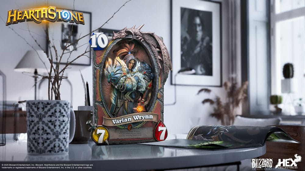Hearthstone 3D Art Frame Statue Varian Wrynn 31 cm Prizefiguren Yokina